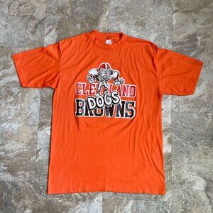 Vintage Cleveland Browns Graphic Tee Mens Large Short Sleeve Dawg Pound Shirt